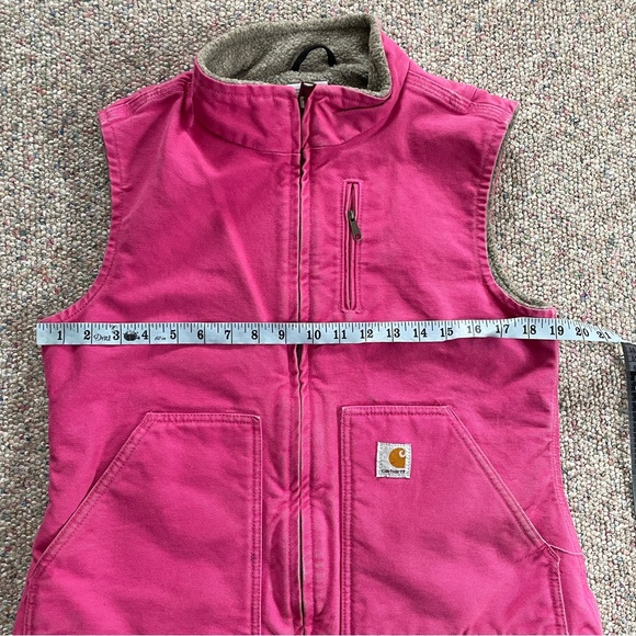 Carhartt Women’s Sandstone Mockneck Sherpa Vest - Picture 7 of 8